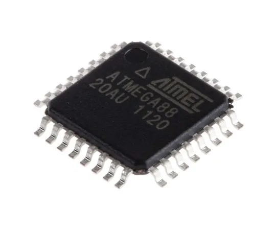 63-7022-63 Microchip Technology ATMEGA88-20AU, 8bit AVR Microcontroller, 20MHz, 8 kB Flash, 32-Pin TQFP ATMEGA88-20AU
