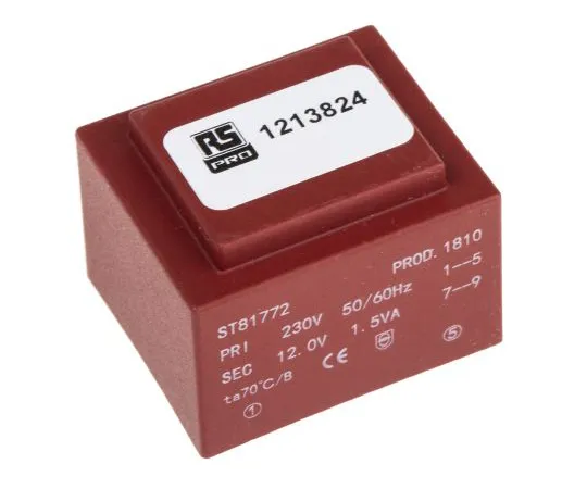 63-6789-42 1 x 12V ac 1 Output PCB Mount PCB Transformer, 1.5VA 121-3824