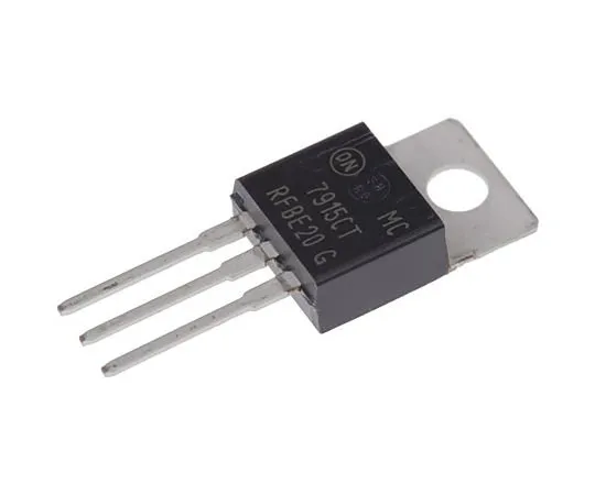 63-6968-46 ON Semiconductor, -15 V Linear Voltage Regulator, 1A, 1-Channel Negative, ±4% 3-Pin, TO-220 MC7915CTG MC7915CTG