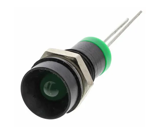 63-6587-87 RS PRO Green Indicator, 2 V dc, 8mm Mounting Hole Size, Lead Pins Termination, IP67 212-121