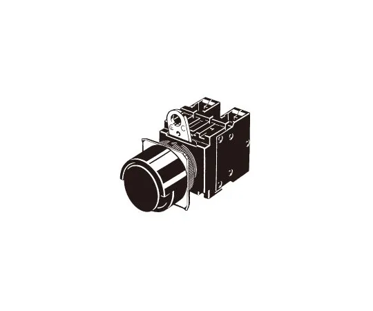 62-4757-04 Pushbutton switch (Round) (half guard type) (non-illumination) (Round body type Φ22/25) A22 A22-HG-11M