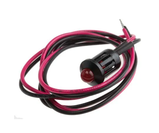 63-6584-87 RS PRO Red Indicator, 2 V dc, 8mm Mounting Hole Size, Lead Wires Termination 208-201