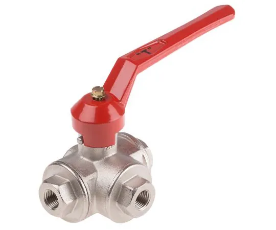 63-6671-26 RS PRO Brass Reduced Bore Ball Valve 1/4 in BSPP 3 Way 486-249
