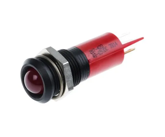 63-6584-26 RS PRO Red Indicator, 48 → 65 V dc, 14mm Mounting Hole Size, Tab Termination 207-422