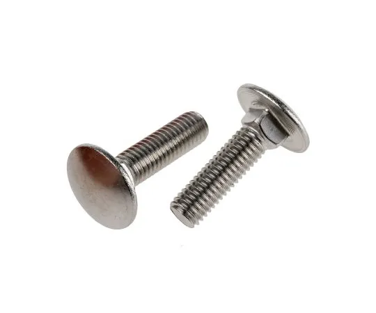 63-6833-51 Plain Stainless Steel Coach Bolt, M6 x 25mm 122-4418