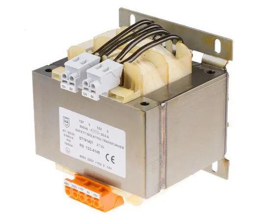 63-6890-91 RS PRO 500VA Isolation Transformer, 15 → 400V ac Primary, 12V ac Secondary 123-4148