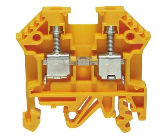 63-6678-73 RS PRO Yellow Standard Din Rail Terminal, 0.2 → 4 mm², 0.2 → 4mm² 501-663