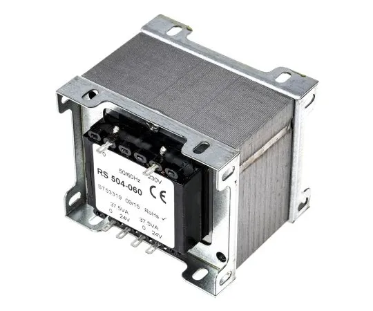 63-6679-93 RS PRO 75VA 2 Output Chassis Mounting Transformer, 24V ac 504-060
