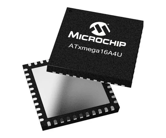 63-7029-70 Microchip Technology ATXMEGA16A4U-MH, 8/16bit AVR Microcontroller, 32MHz, 16 + 4 kB Flash, 44-Pin VQFN ATXMEGA16A4U-MH