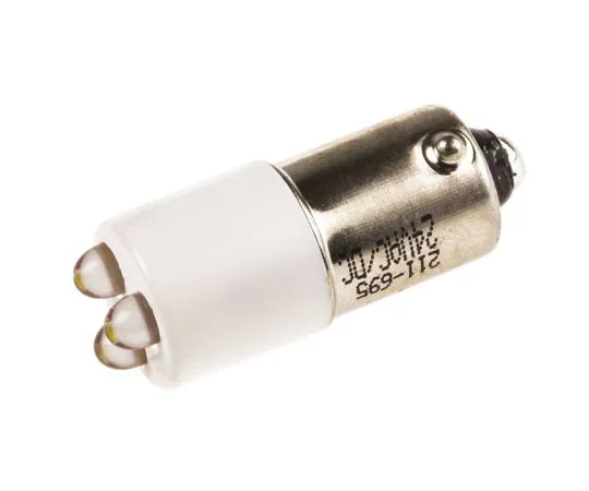63-6587-68 RS PRO White Cluster LED Indicator, 24 V ac/dc, 25 x 10mm Mounting Hole Size, Ba9s Termination 211-695