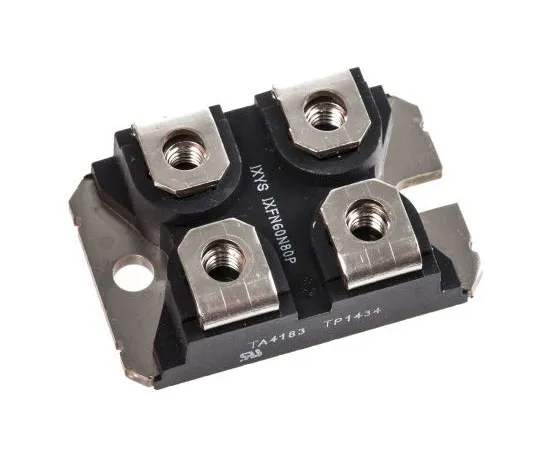 63-7352-35 IXFN60N80P N-Channel MOSFET, 53 A, 800 V HiperFET, Polar, 4-Pin SOT-227B IXYS IXFN60N80P