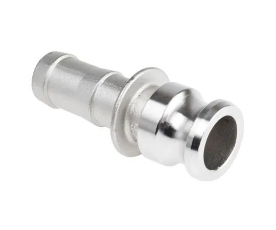 63-6616-65 Straight Male Hose Coupling 1in Part E Cam & Groove Adapter, Stainless Steel 307-279