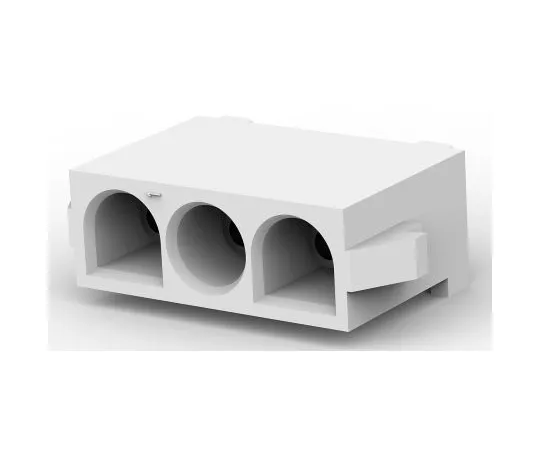 63-6690-17 Socket for Board Connection Maiten Lock 3 Pole 6.35 mm Straight 350825-1