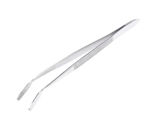 63-6701-01 RS PRO 150, Stainless Steel, Fine; Flat Nose; Serrated, Tweezers 547-694