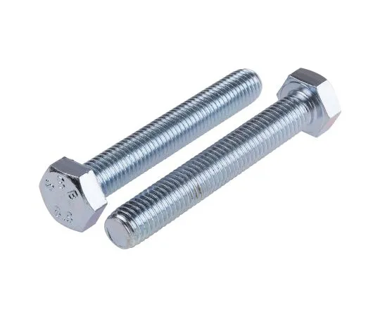 63-6609-98 Clear Passivated, Zinc Steel Hex M12 x 80mm Set Screw 276-235