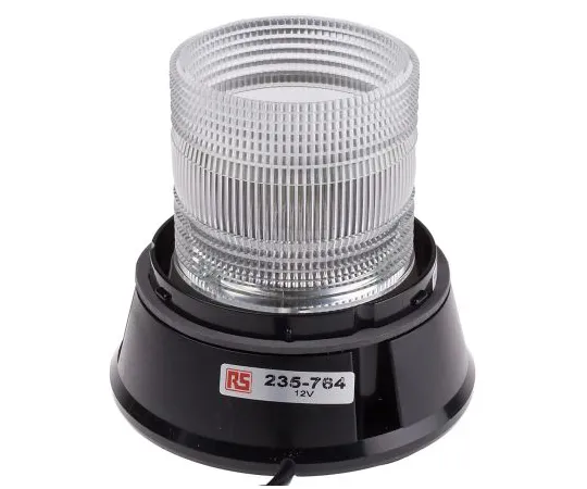 63-6600-48 RS PRO Incandescent Beacon, 12 V dc, Flashing, Surface Mount 235-764