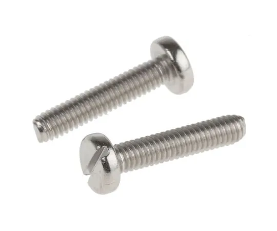 63-6695-36 RS PRO, M2.5 Pan Head, 12mm Stainless Steel Slot A2 304 526-934