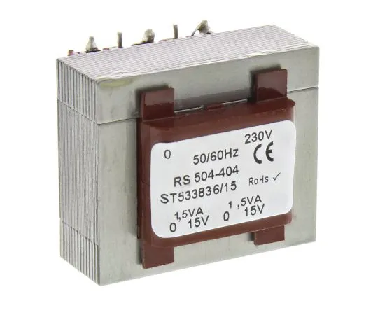 63-6680-30 15V ac 2 Output Through Hole PCB Transformer, 3VA 504-404