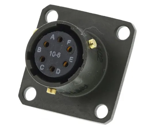 63-6650-90 MIL Standard Round Connectors 62 GB Series Female 6 Poles 62GB-12E10-06SN