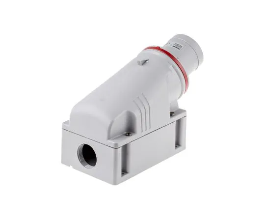 63-6988-70 RS PRO IP44 Red Wall Mount 3P+E Industrial Power Plug, Rated At 63A, 415 V 125-4473
