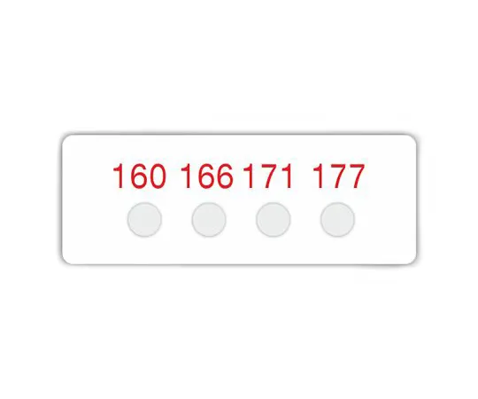 63-6701-65 RS PRO Non-Reversible Temperature Sensitive Label, 160°C to 224°C, 4 Levels 552-630
