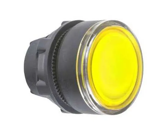 63-7038-87 Schneider Electric Harmony XB5 Series, Yellow Push Button Head, Spring Return, 22mm Cutout ZB5AA88