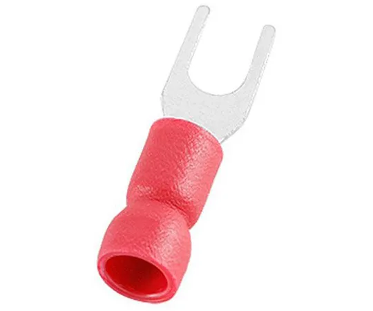 63-6977-71 RS PRO Insulated Crimp Spade Connector, 0.5mm² to 1.5mm², 22AWG to 16AWG, M3.7 (#6) Stud Size Vinyl, Red 125-1957