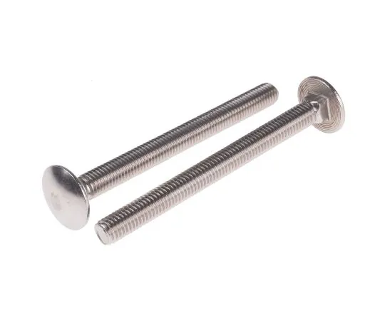 63-6833-65 Plain Stainless Steel Coach Bolt, M8 x 90mm 122-4433
