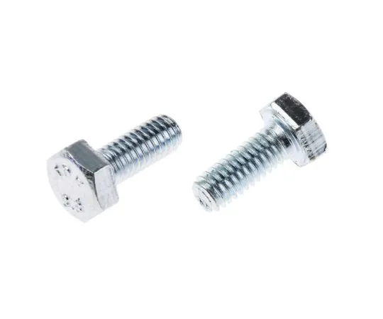 63-6695-06 Zinc plated & clear Passivated Steel Hex M4 x 10mm Set Screw 525-789