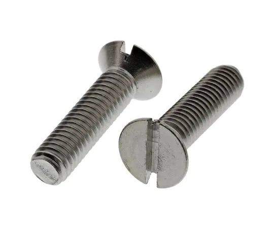 63-6695-58 RS PRO, M6 Countersunk Head, 25mm Stainless Steel Slot A2 304 Plain 527-331