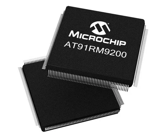 63-7014-48 Microchip Technology AT91RM9200-QU-002, 32bit ARM920T Microcontroller, 180MHz, 128 kB Flash, 208-Pin PQFP AT91RM9200-QU-002
