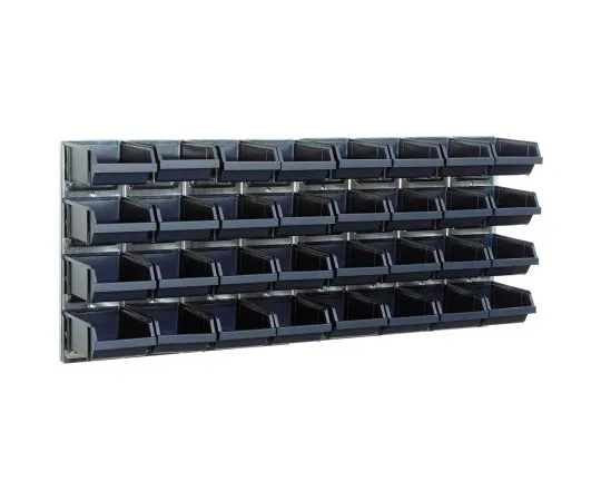 63-6978-60 Raaco Black PP Storage Bin, 440mm x 1040mm 139182