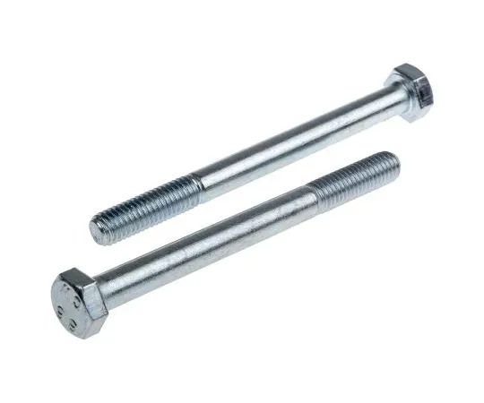 63-6612-07 Clear Passivated, Zinc Steel Hex Bolt, M8 x 90mm 279-666