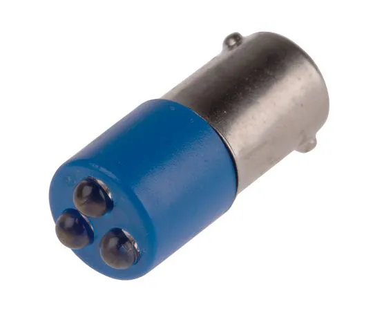 63-6584-09 RS PRO Blue Cluster LED Indicator, 24 V ac/dc, 25 x 10mm Mounting Hole Size, Ba9s Termination 207-220
