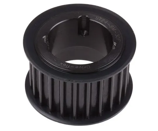 63-6574-37 RS PRO Timing Belt Pulley, Steel 38mm Belt Width x 8mm Pitch, 24 Tooth 184-331