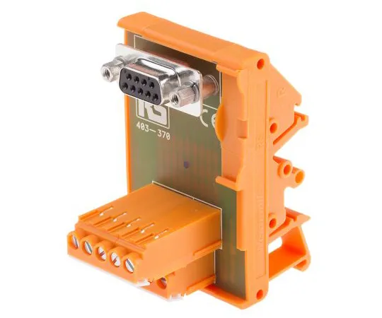 63-6633-96 RS PRO, 9 Pole D-sub Connector, Female Interface Module, DIN Rail Mount 403-370