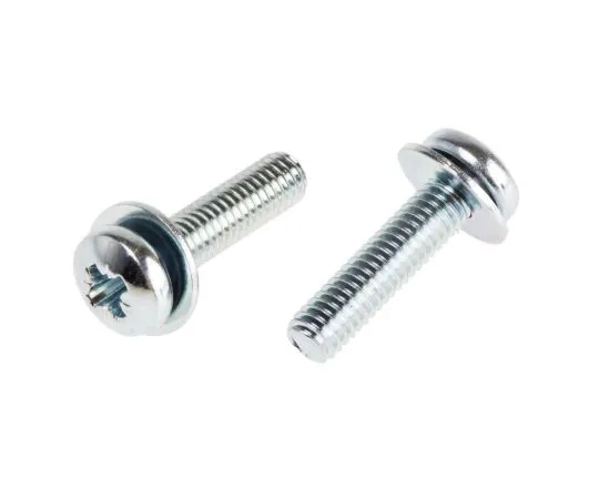 63-6611-73 RS PRO M3 x 12mm Zinc Plated Steel Pan Head Sems Screw, Plain Washer 278-837