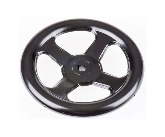 63-6601-45 RS PRO Black Steel Hand Wheel, 200mm 237-328