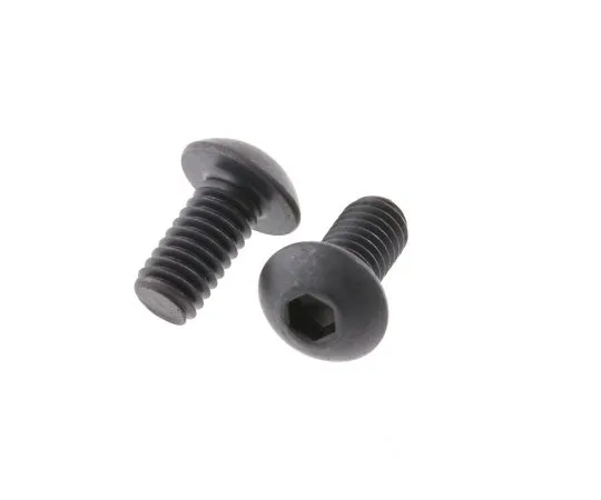 63-6612-66 RS PRO M4 x 8mm Hex Socket Button Screw Black, Self-Colour Steel 281-215