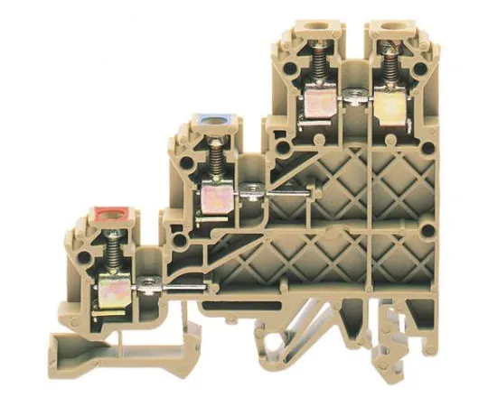 63-6678-74 RS PRO Brown Standard Din Rail Terminal, 22 → 12 AWG, 0.2 → 2.5mm², 300 V 501-667