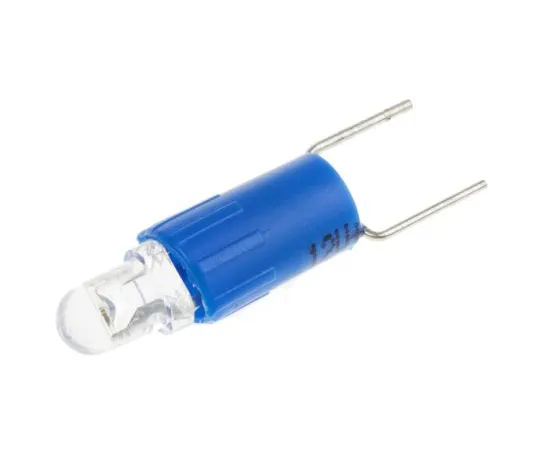 63-6582-64 LED Reflector Bulb, Bi-Pin, Blue, Single Chip, 3 mm Lamp, 4.25mm dia., 12V ac/dc 205-511