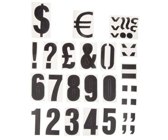 63-6690-26 RS PRO Black Numeric Label, 75mm 514-852