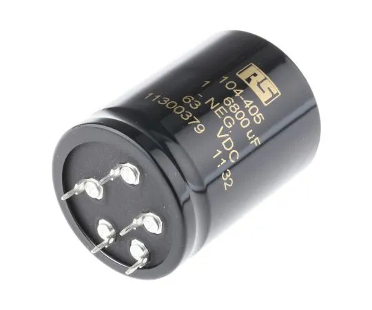 63-7346-15 KEMET 6800μF 63V dc Aluminium Electrolytic Capacitor, Through Hole 40 x 55mm +85°C 40mm 55mm ALP20A682DD063