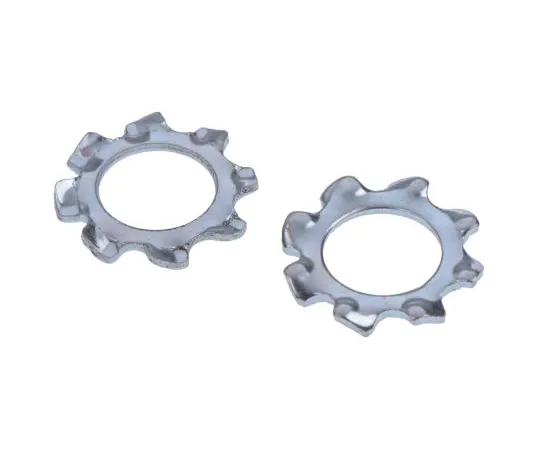 63-6610-42 Bright Zinc Plated Steel External Tooth Lock Washer, M8 276-897