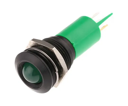 63-6584-41 RS PRO Green Indicator, 115 V dc, 230 V ac, 16mm Mounting Hole Size, Solder Tab Termination 207-719