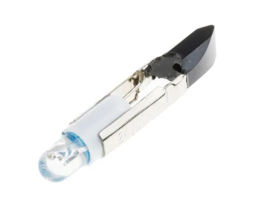 63-6581-71 LED Reflector Bulb, Telephone Slide, Blue, Single Chip, 5.5mm dia., 24V ac/dc 204-237