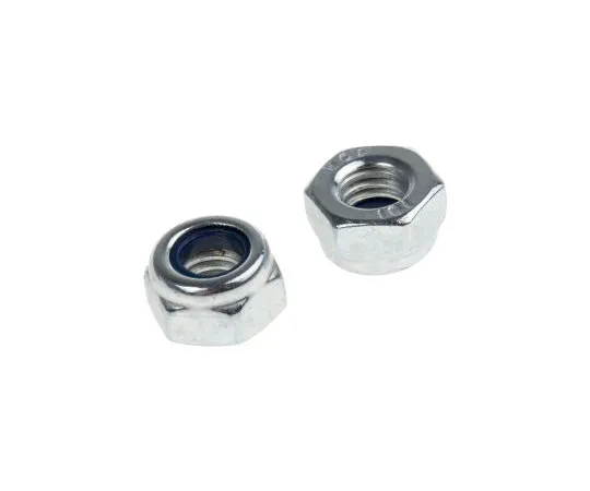 63-6833-24 RS PRO, M6, Zinc Plated Steel Nylon Insert Lock Nut 122-4372