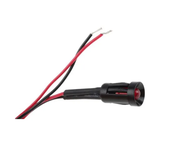 63-6583-32 RS PRO Red Flashing LED Indicator, 24 V dc, 8mm Mounting Hole Size, Lead Wires Termination 206-491