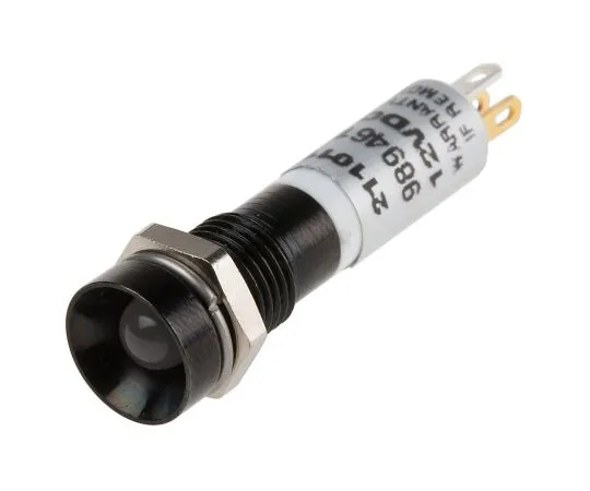 63-6587-10 RS PRO Green, Red, Yellow Indicator, 12 V dc, 8mm Mounting Hole Size, Solder Tab Termination 211-011