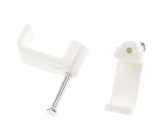 63-6599-58 RS PRO Cable Clip White Nail PE Rectangular Cable Clip 233-443